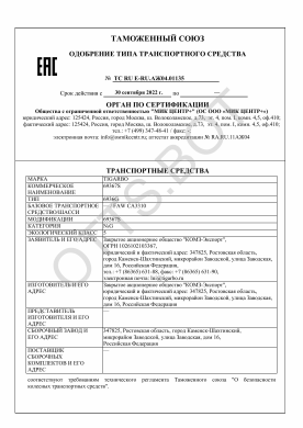 ОТТС ТС RU E-RU.АЖ04.01135 — превью документа