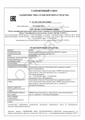 ОТТС ТС RU E-RU.МТ15.00667 — превью документа